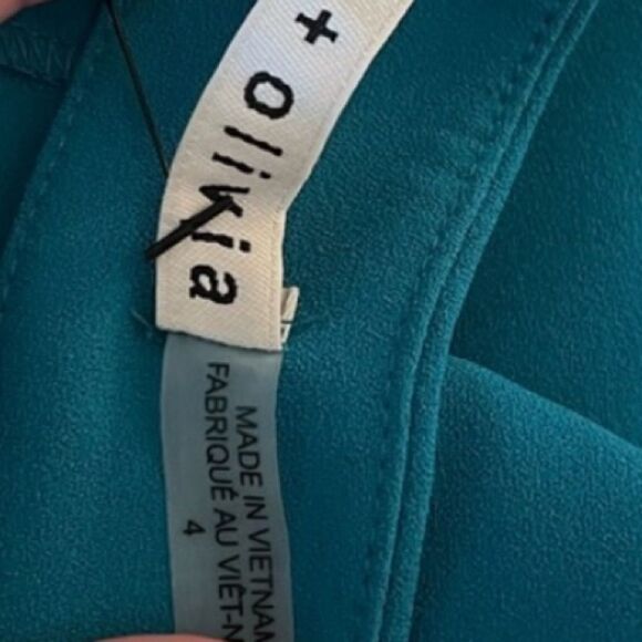 ALICE + OLIVIA Wide Leg Pants Size: S | US 4 Dylan side zip - Picture 4 of 4